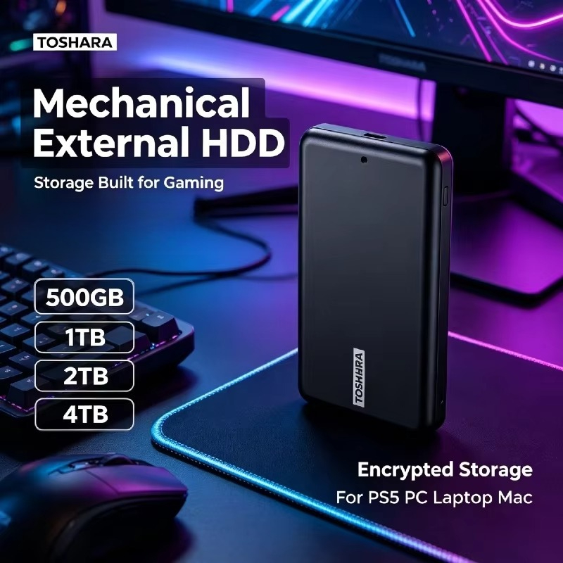 Ssd 500Gb - TOSHARA A5 SSD Portabel 4TB 2TB