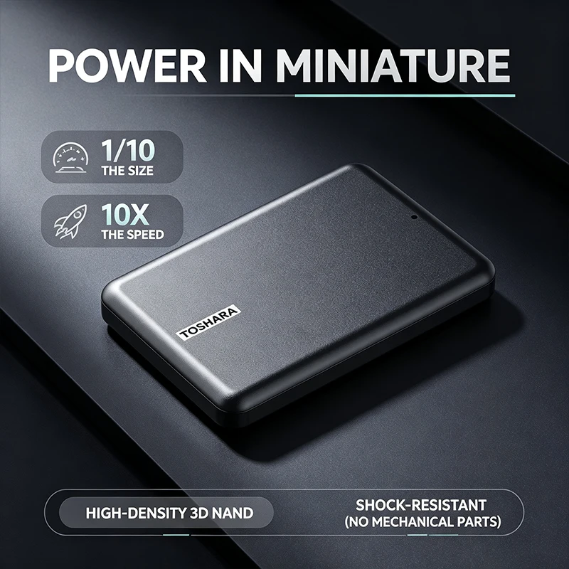 TOSHARA A5 SSD Portabel 4TB 2T - Ssd 500Gb ulasan dan harga